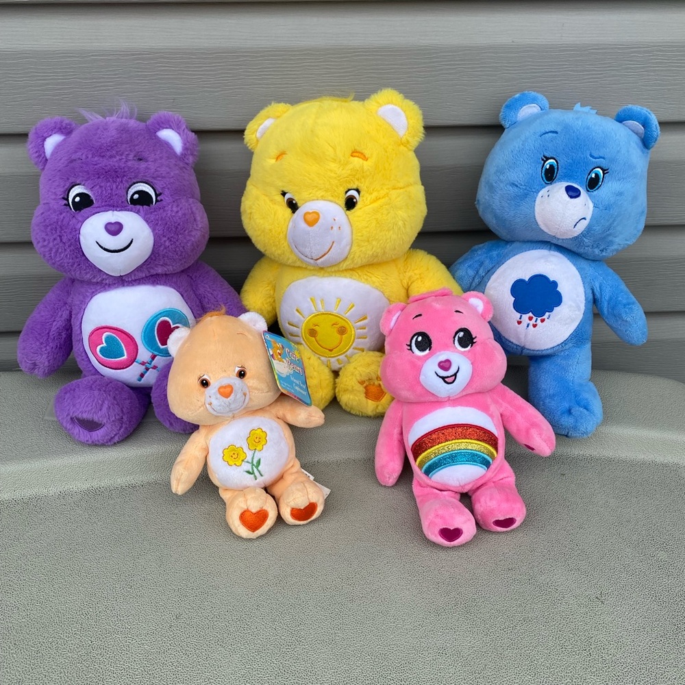 Lot of 5 Care Bears Plushies stuffed animals